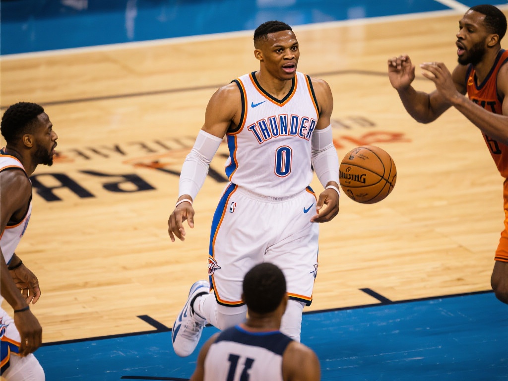 怀旧经典:四年前今日威少豪取超级三双 篮球是一项团队竞技,威少的表现无疑做到了